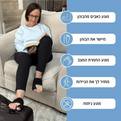 בוהניקס – משקם ומיישר הבוהן ומונע החמרה ללא ניתוח ב20 דקות מהבית! Sleam